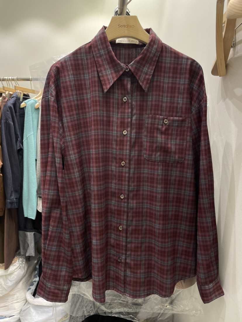 Sendtwo韓國直郵東大門實拍女裝新品熱賣真品推薦襯衫蕾絲衫SENDTWO襯衫/蕾絲衫