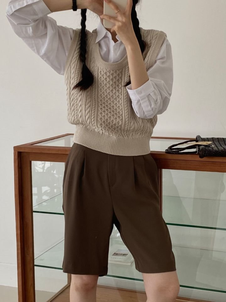 DORI韓國直郵東大門實拍女裝新品時尚人氣真品24春夏馬甲OURR馬甲