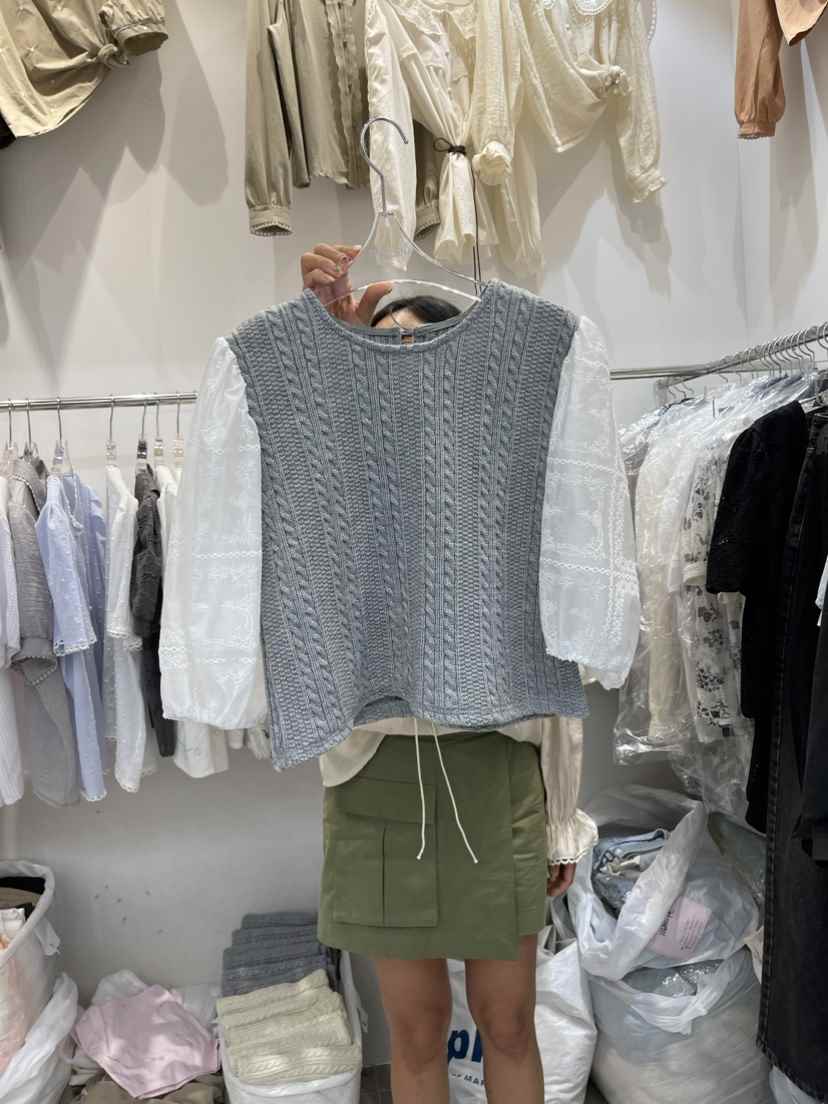 THE LENA韓國直郵東大門實拍女裝新品熱賣24春夏襯衫蕾絲衫NWEOL襯衫/蕾絲衫
