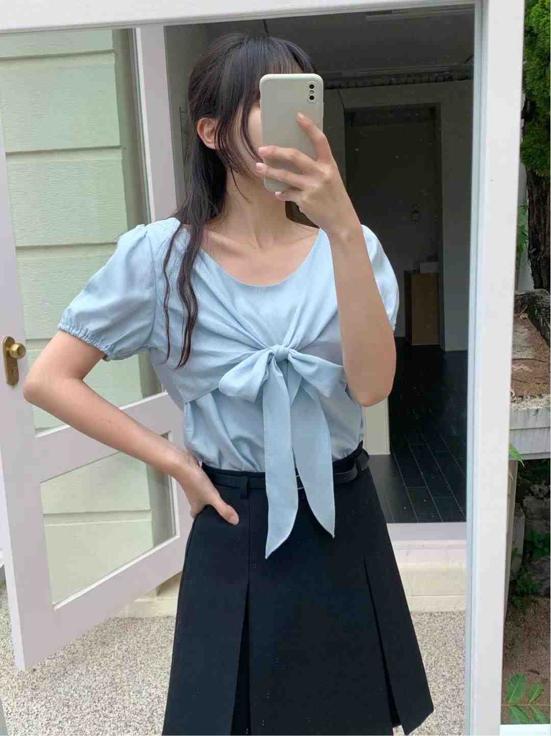 HEIVE直郵韓國代購女裝新品時尚真品休閑職業熱賣襯衫蕾絲衫HEIVE襯衫/蕾絲衫