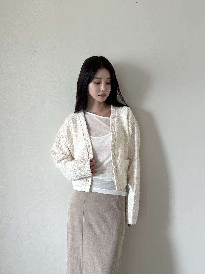 HARZI韓國直郵女裝新品休閑時尚推薦職業熱賣24春夏針織衫花呢HARZI針織衫