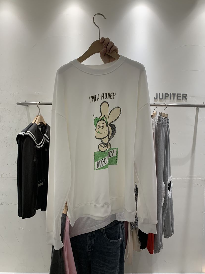 JUPITER直郵韓國代購女裝新品真品休閑24春夏推薦時尚衛衣JUPITER衛衣