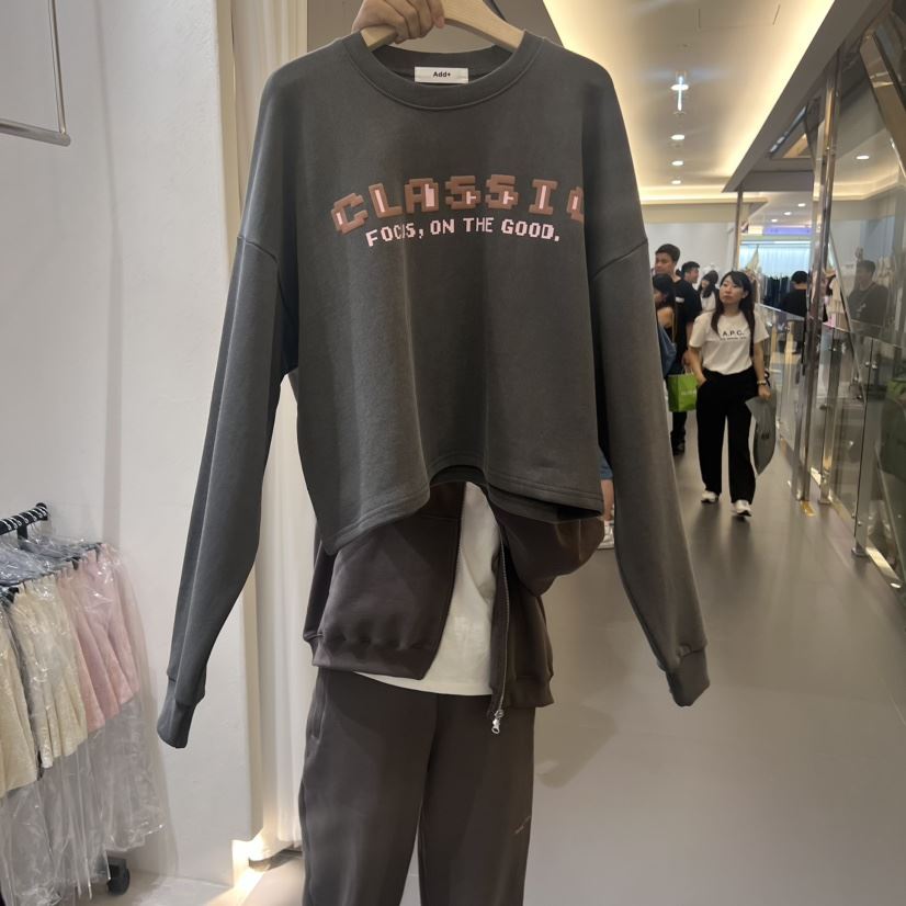 ADD+直郵韓國代購女裝新款職業24春夏推薦熱賣時尚人氣衛衣ESCHER衛衣