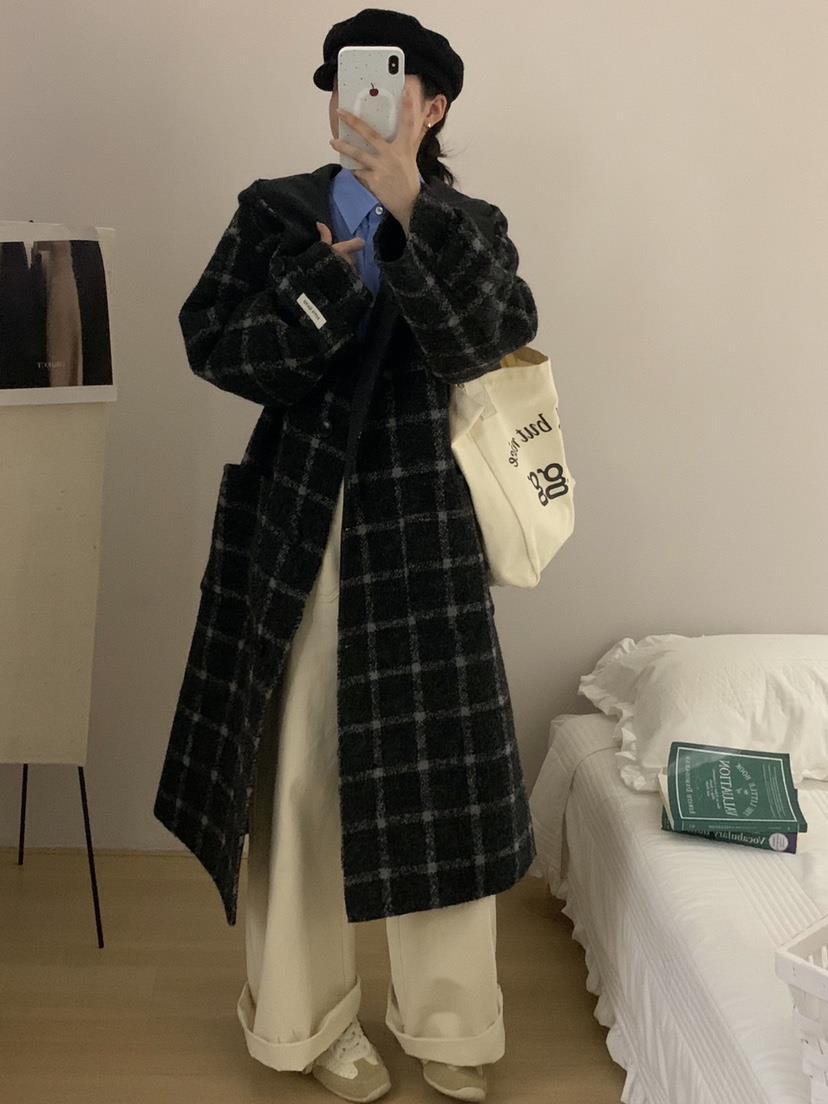 BONHEUR韓國直郵東大門代購女裝新品休閑真品熱賣中長款大衣BONHEUR-2件起中長款大衣