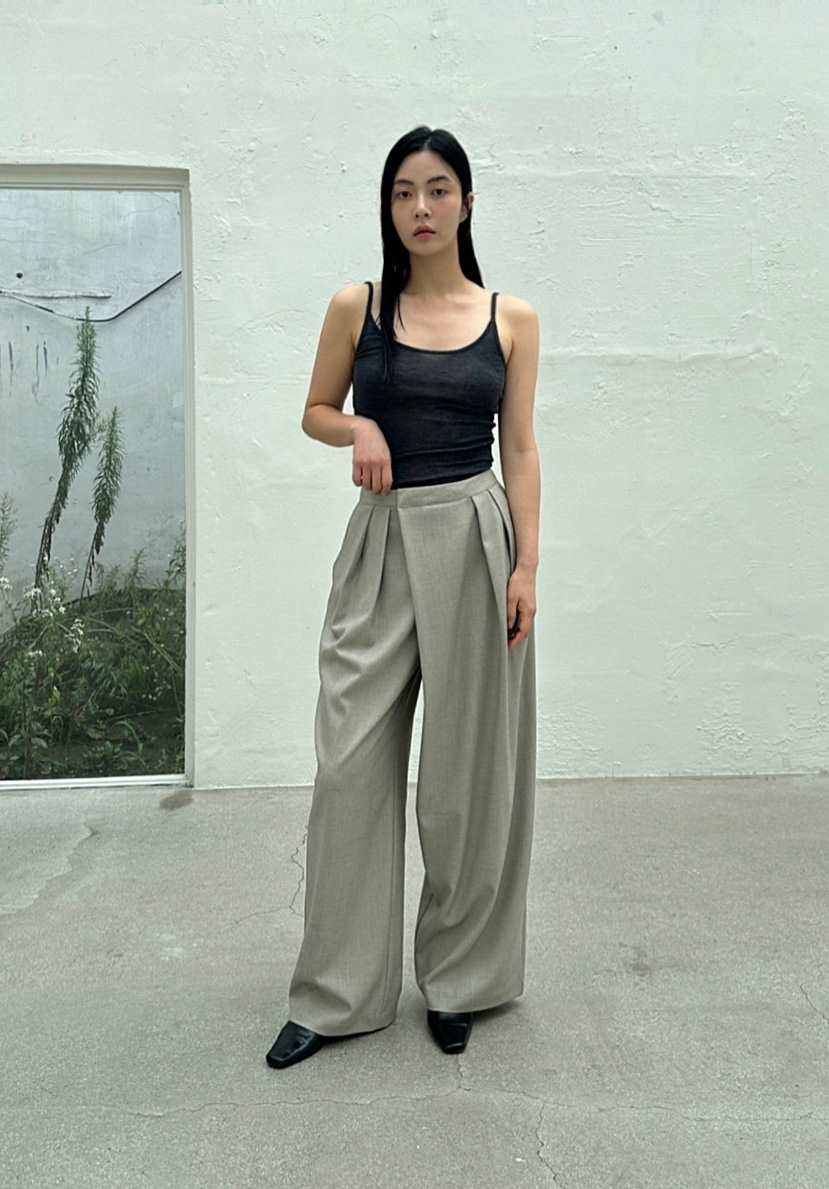 LE-PPL韓國直郵女裝新品熱賣真品時尚24春夏人氣正裝褲西褲LE-PPL正裝褲/西褲