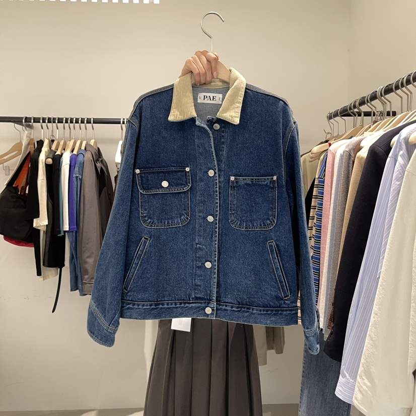 PLATE直郵韓國代購女裝新品人氣推薦職業休閑24秋冬時尚夾克PLATE夾克