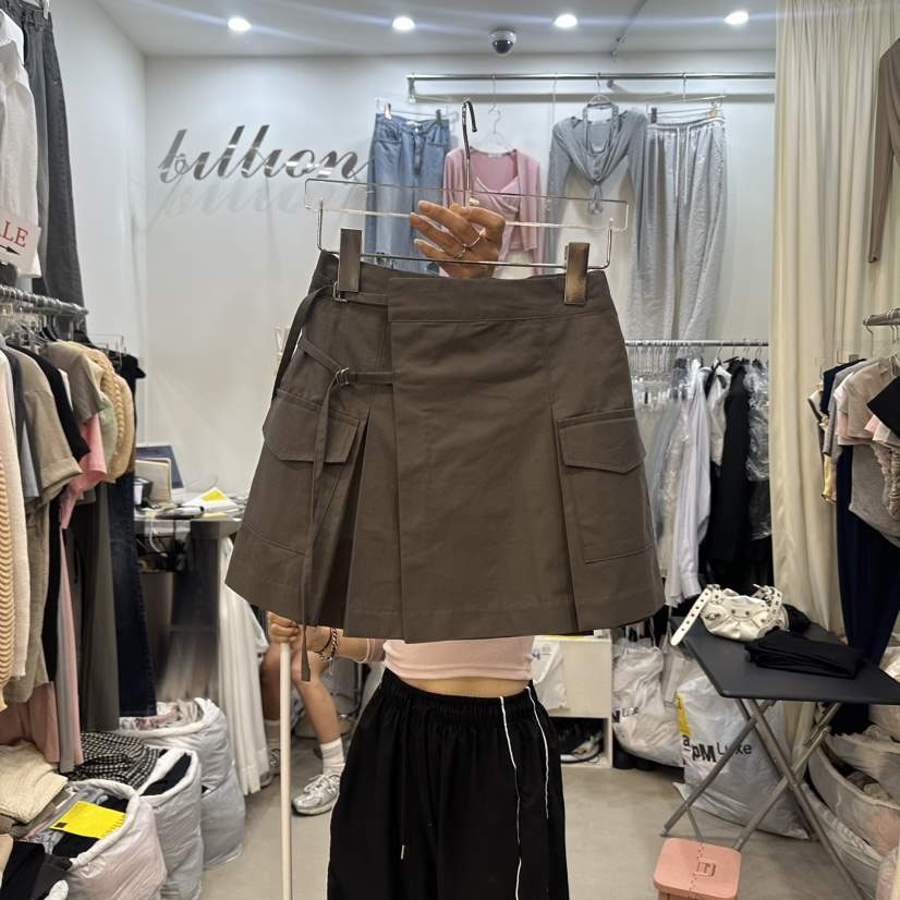 BILLION-L韓國直郵東大門代購女裝新款24秋冬職業時尚短裙BILLION-L短裙