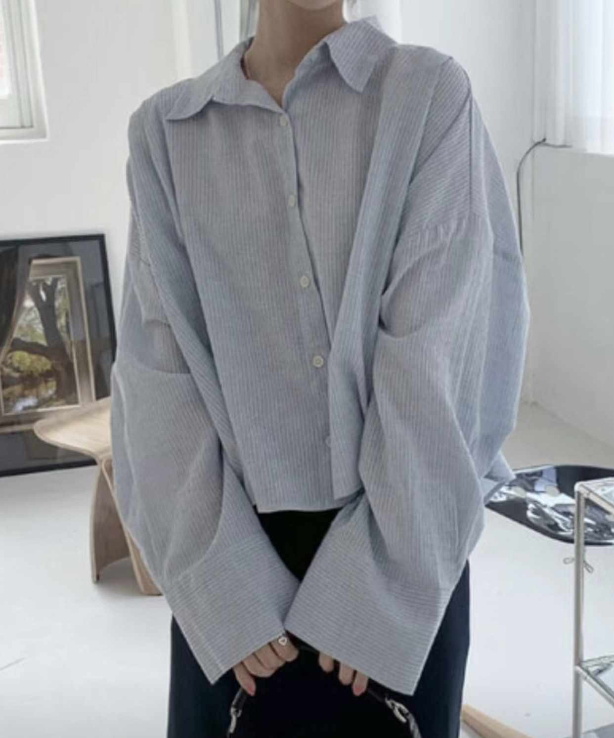 DINING直郵韓國代購女裝新品真品時尚推薦休閑職業襯衫蕾絲衫DINING襯衫/蕾絲衫