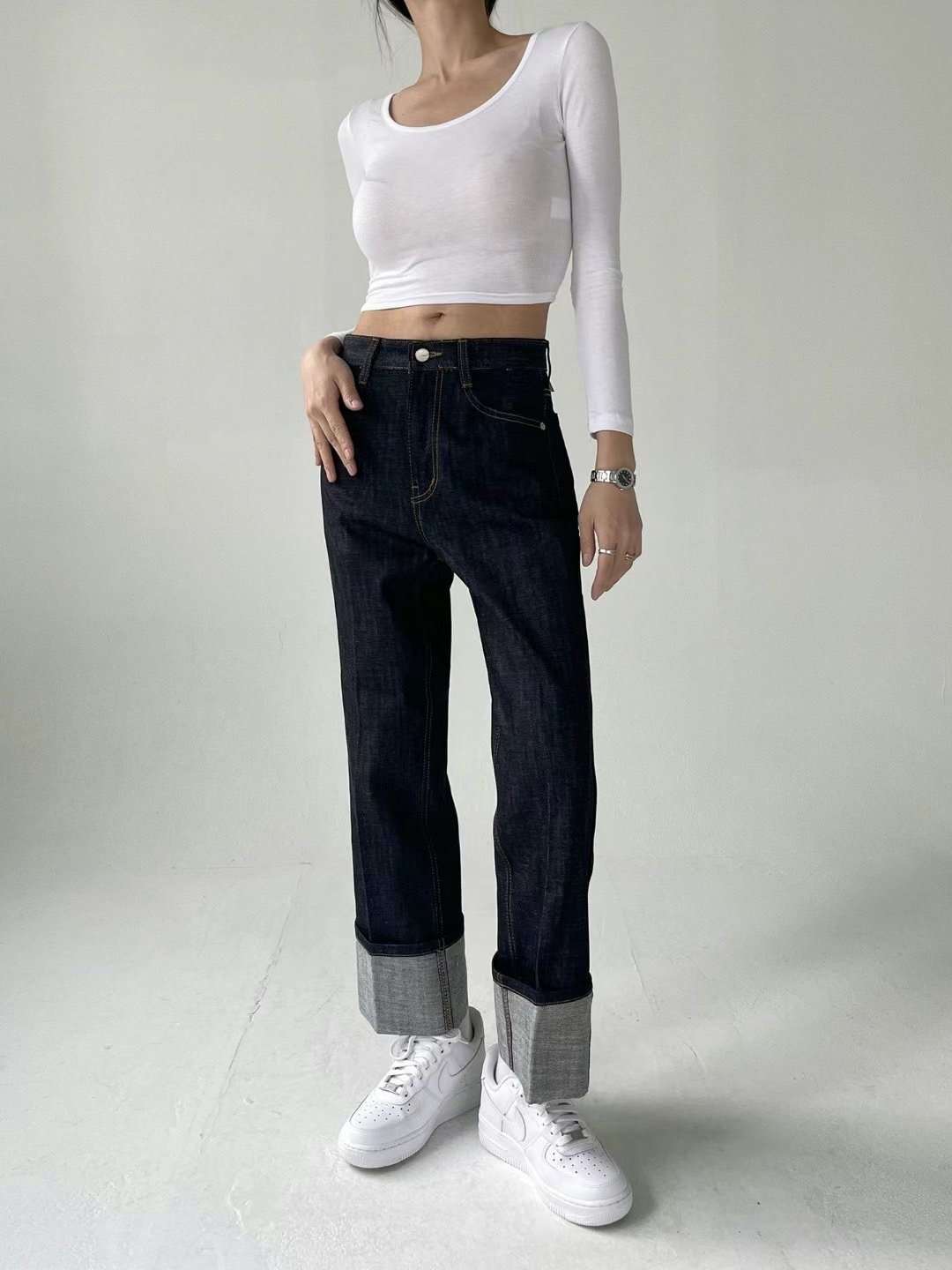 MORPHIN-모르핀-T韓國直郵東大門實拍女裝新品熱賣牛仔褲MORPHIN-T牛仔褲