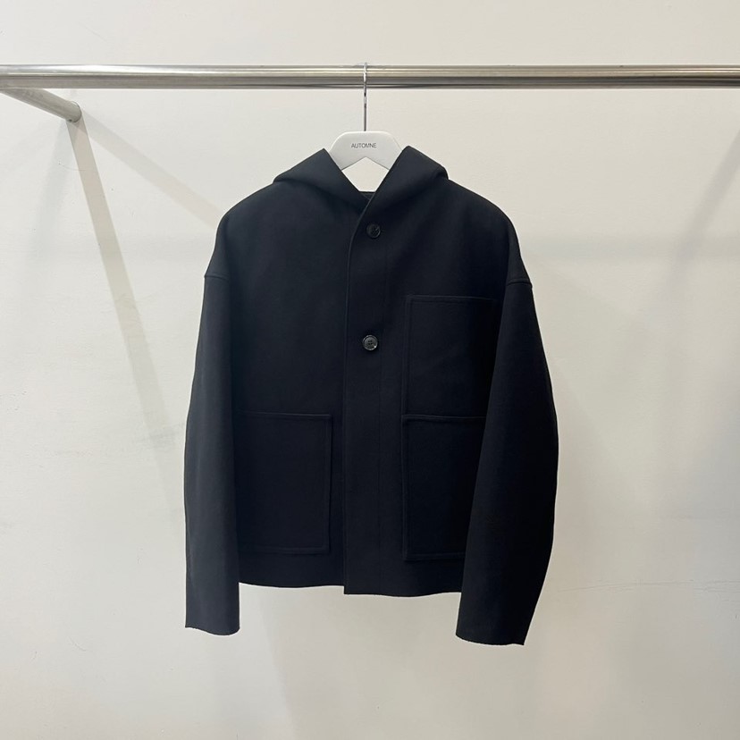 AUTOMNE韓國直郵東大門代購女裝新款熱賣人氣夾克口袋羊毛連帽AMY GRACE夾克