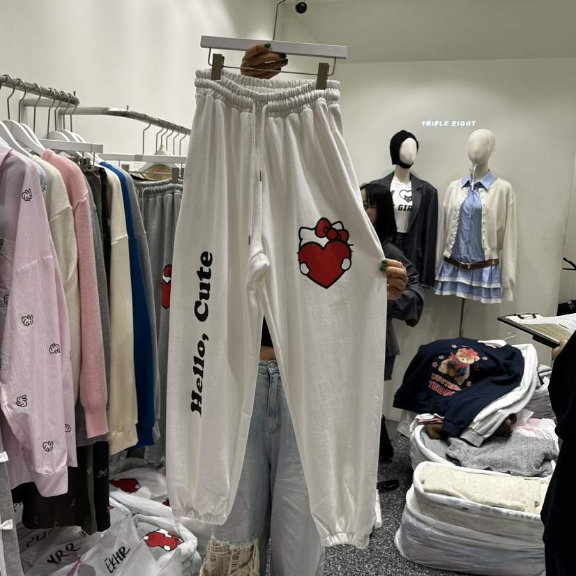 VINTAGE888/TRIPLE EIGHT韓國直郵女裝新品真品休閑褲可愛的VINTAGE888/TRIPLE EIGHT休閑褲