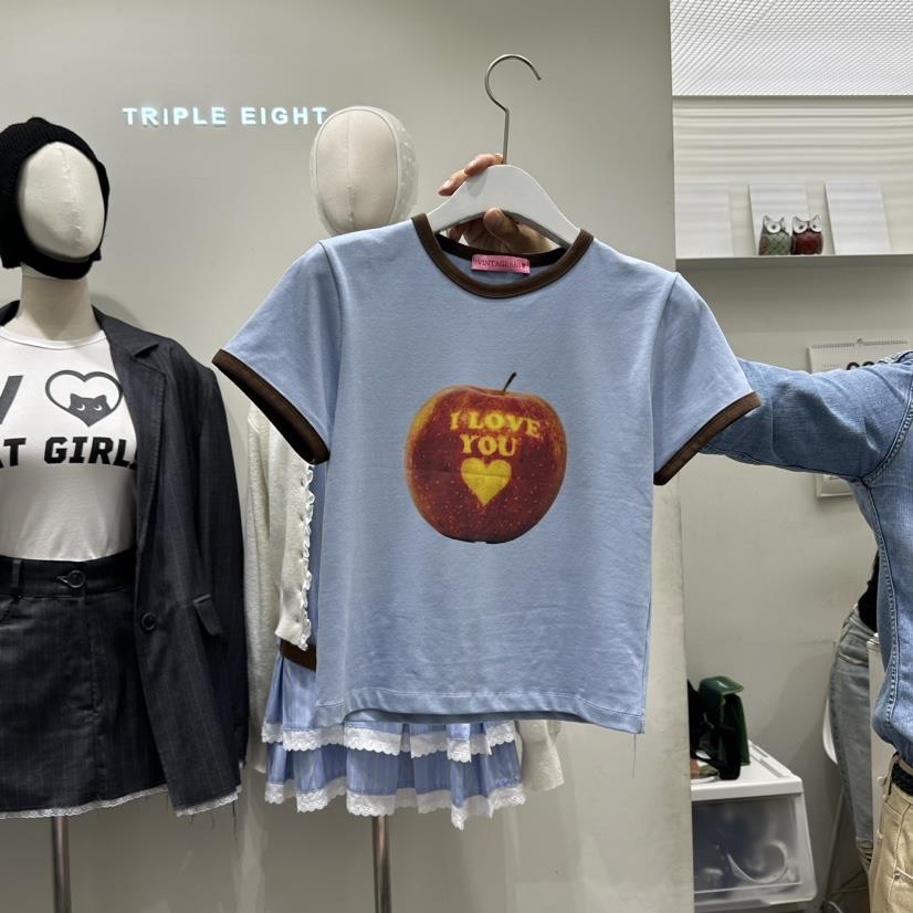 VINTAGE888/TRIPLE EIGHT韓國直郵東大門實拍女裝新品24秋冬T恤VINTAGE888/TRIPLE EIGHTT恤