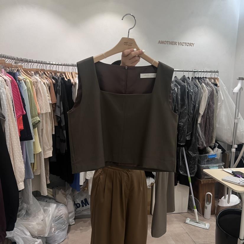 ANOTHER VICTORY韓國直郵東大門實拍女裝新品職業吊帶背心PRIVIE吊帶/背心