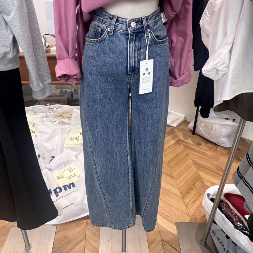 LOGARDEN韓國直郵東大門實拍女裝新品人氣真品24秋冬牛仔褲LO GARDEN牛仔褲