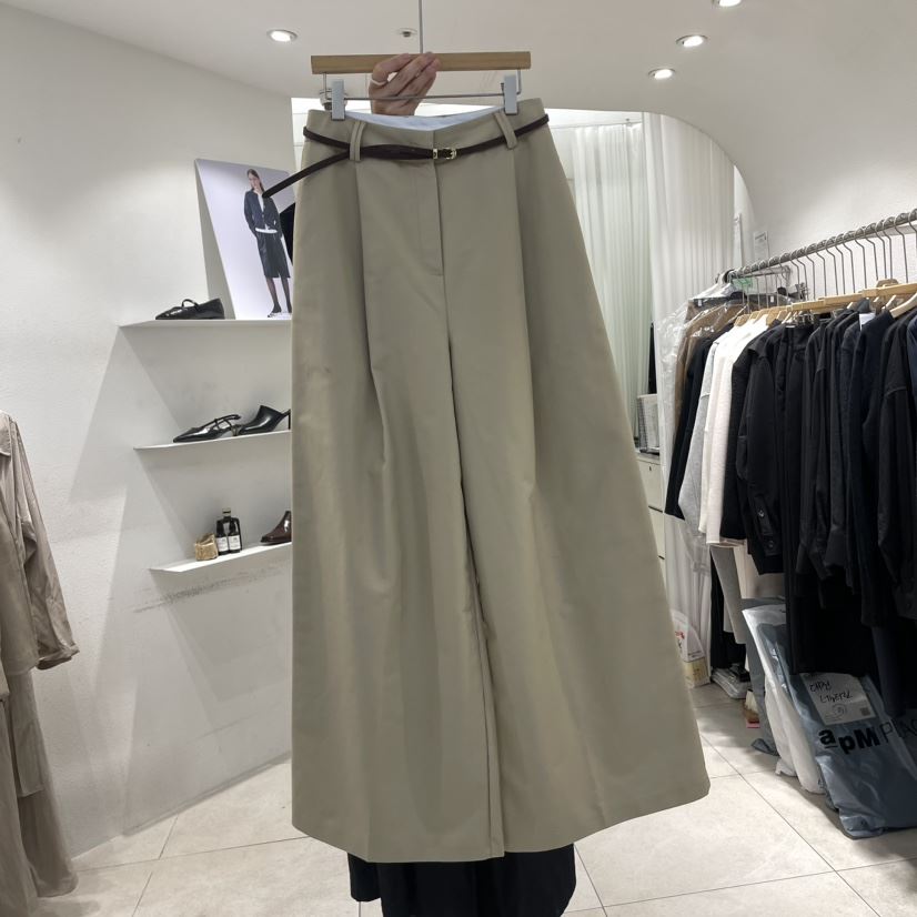 cornerbloom/3rooms韓國直郵東大門實拍女裝新品熱賣休閑褲不含腰帶THE SUIT BAR休閑褲