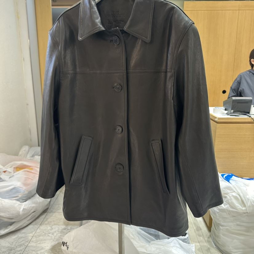 THE SIGNATURE直郵韓國代購女裝新品職業推薦24春夏皮衣THE SIGNATURE皮衣