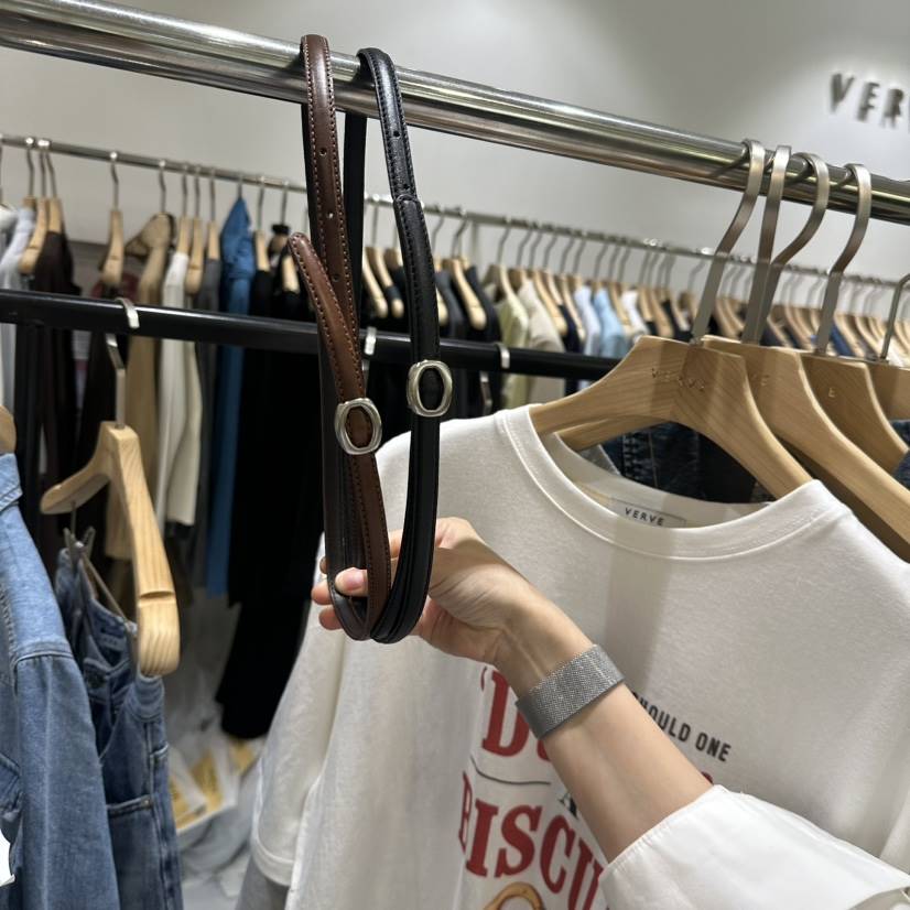 KIRKE直郵韓國代購女裝新款推薦熱賣24春夏職業時尚休閑腰帶VERVE腰帶