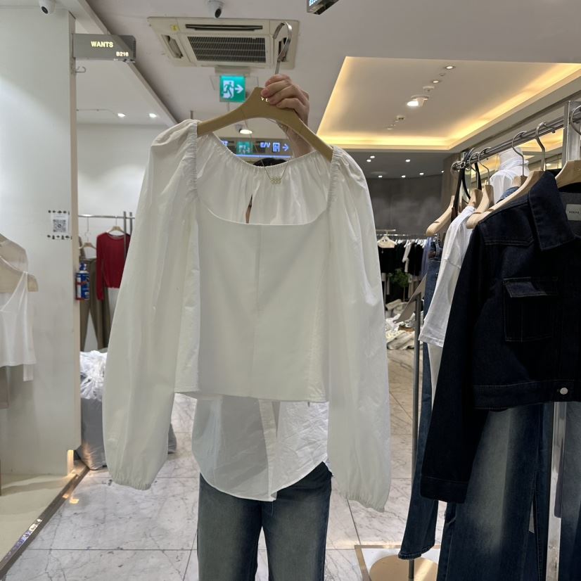KIRKE韓國直郵女裝新款熱賣休閑職業人氣真品時尚襯衫蕾絲衫VERVE襯衫/蕾絲衫