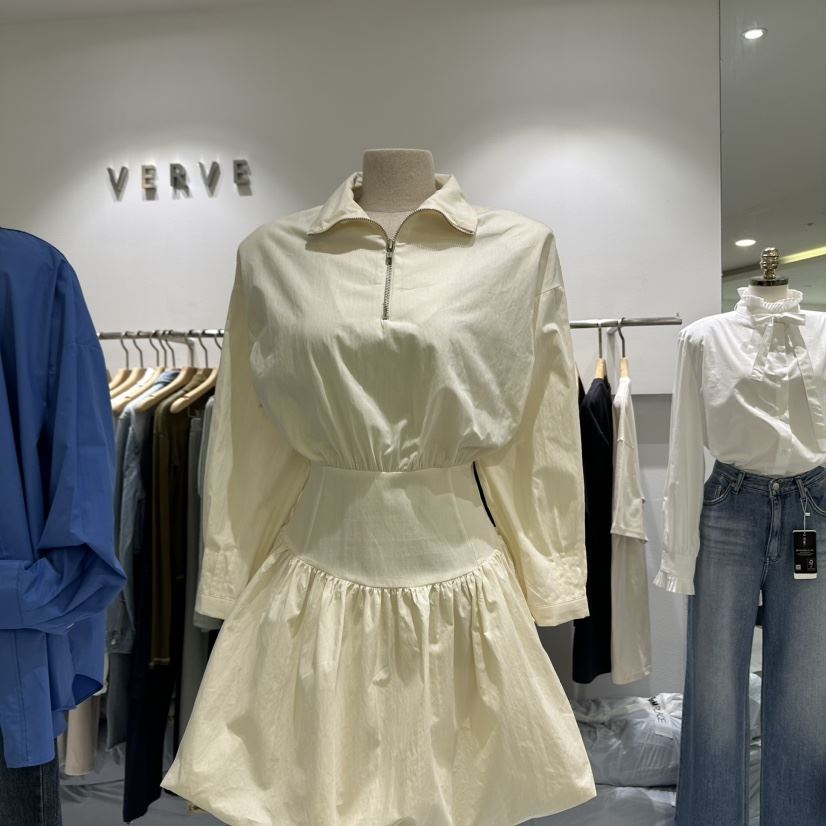 KIRKE韓國直郵東大門代購女裝新品時尚24秋冬推薦休閑連衣裙VERVE連衣裙