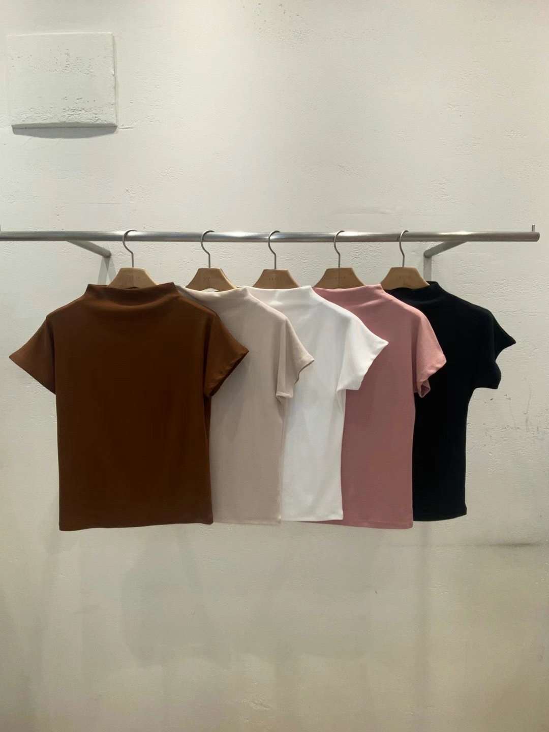 라떼韓國直郵東大門實拍女裝新品職業24秋冬真品休閑熱賣T恤Latte_T恤