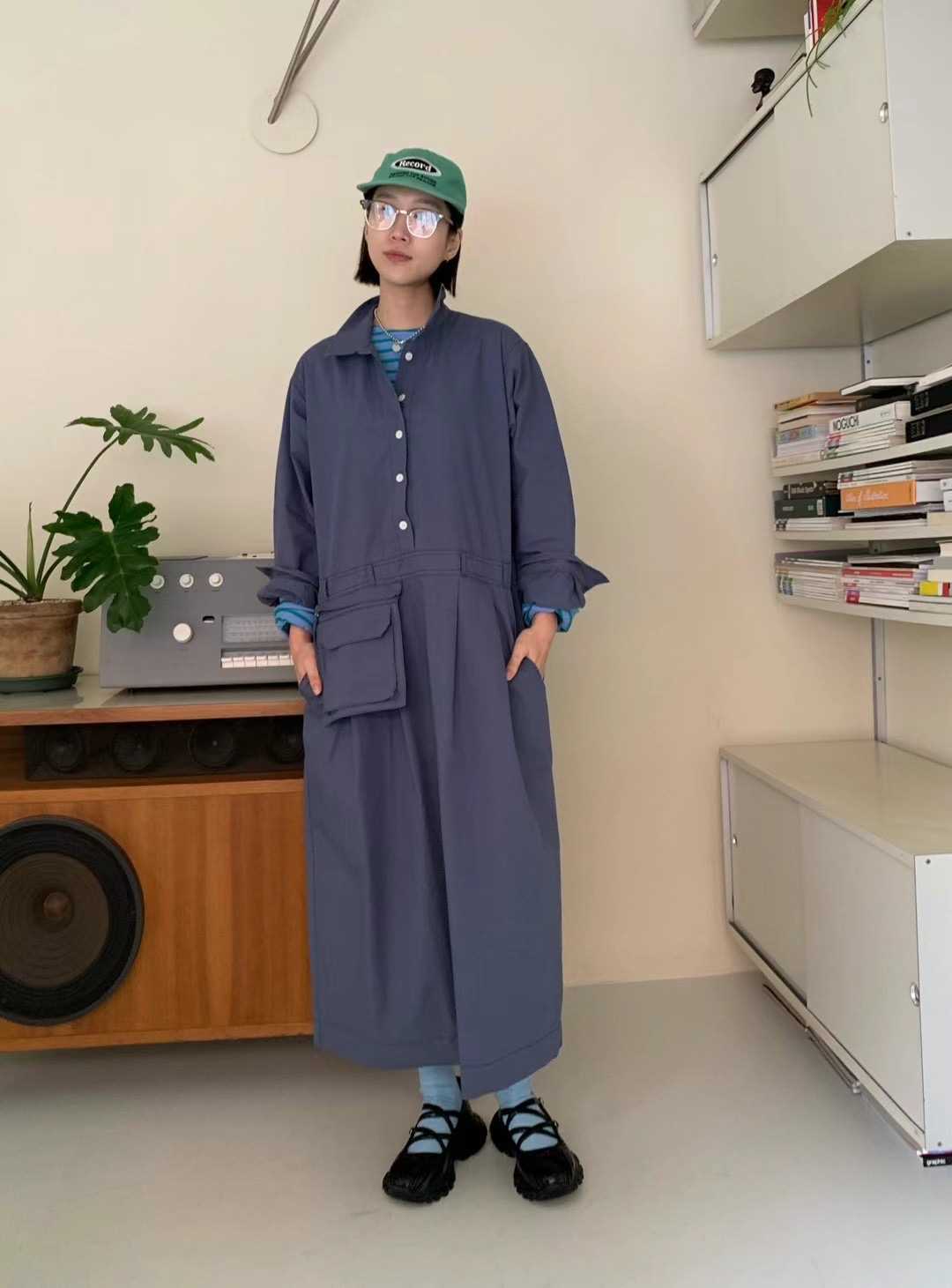 STANDING直郵韓國代購女裝新品人氣熱賣職業休閑真品連衣裙STANDING連衣裙