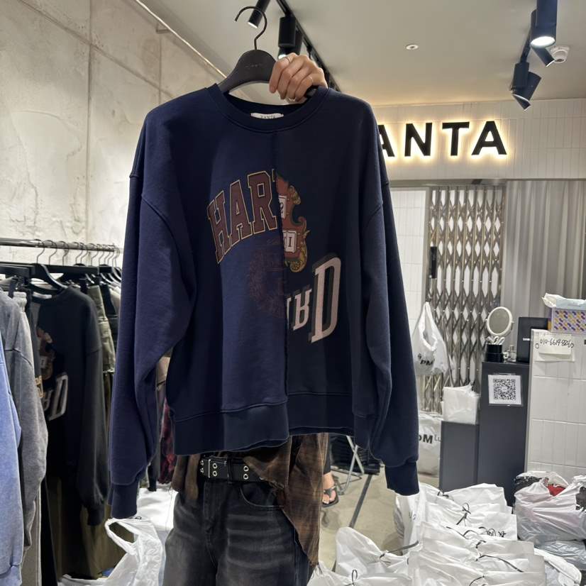 VANTA直郵韓國代購女裝新品24秋冬休閑熱賣時尚真品人氣衛衣VANTA衛衣