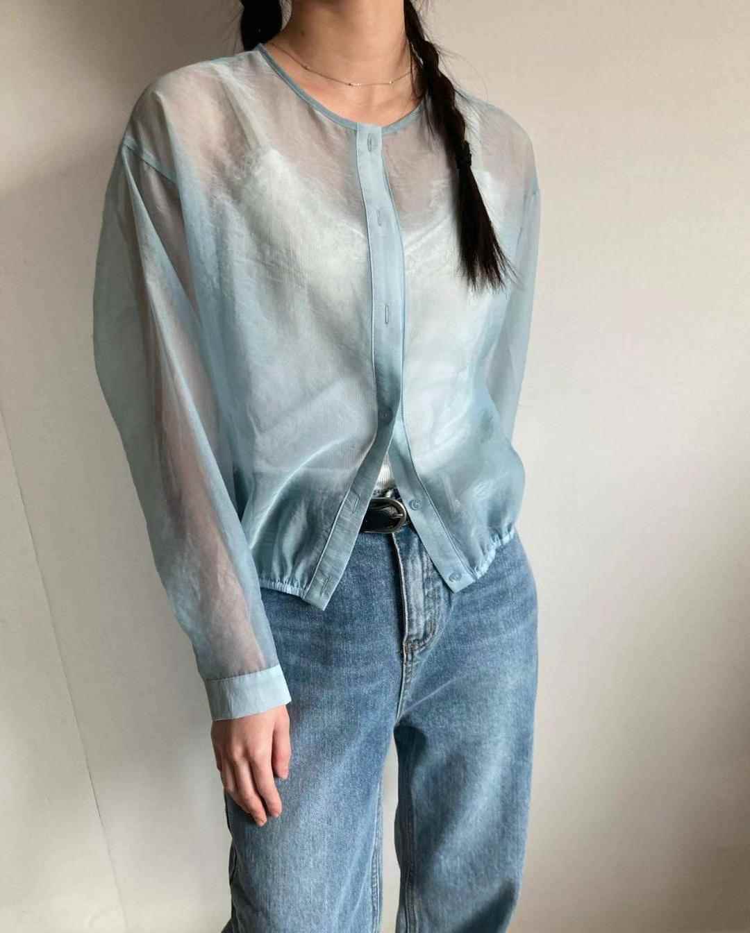 cocojnissi直郵韓國代購女裝新款24秋冬時尚推薦襯衫蕾絲衫cocojnissi襯衫/蕾絲衫