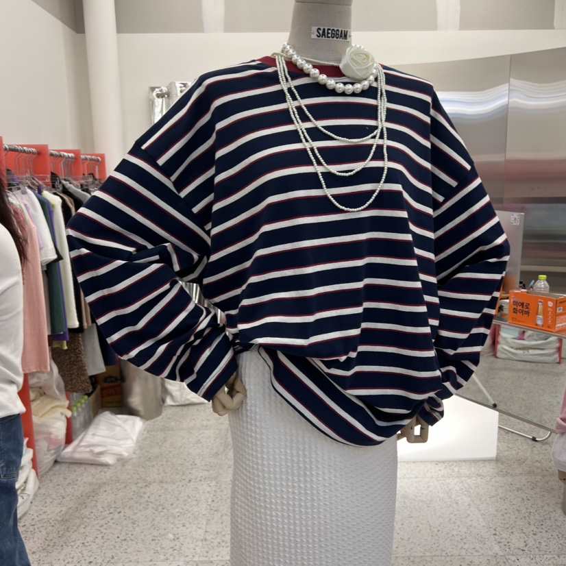 SAEGGAM韓國直郵女裝新品推薦人氣熱賣真品時尚休閑長袖T恤SAEGGAM長袖T恤