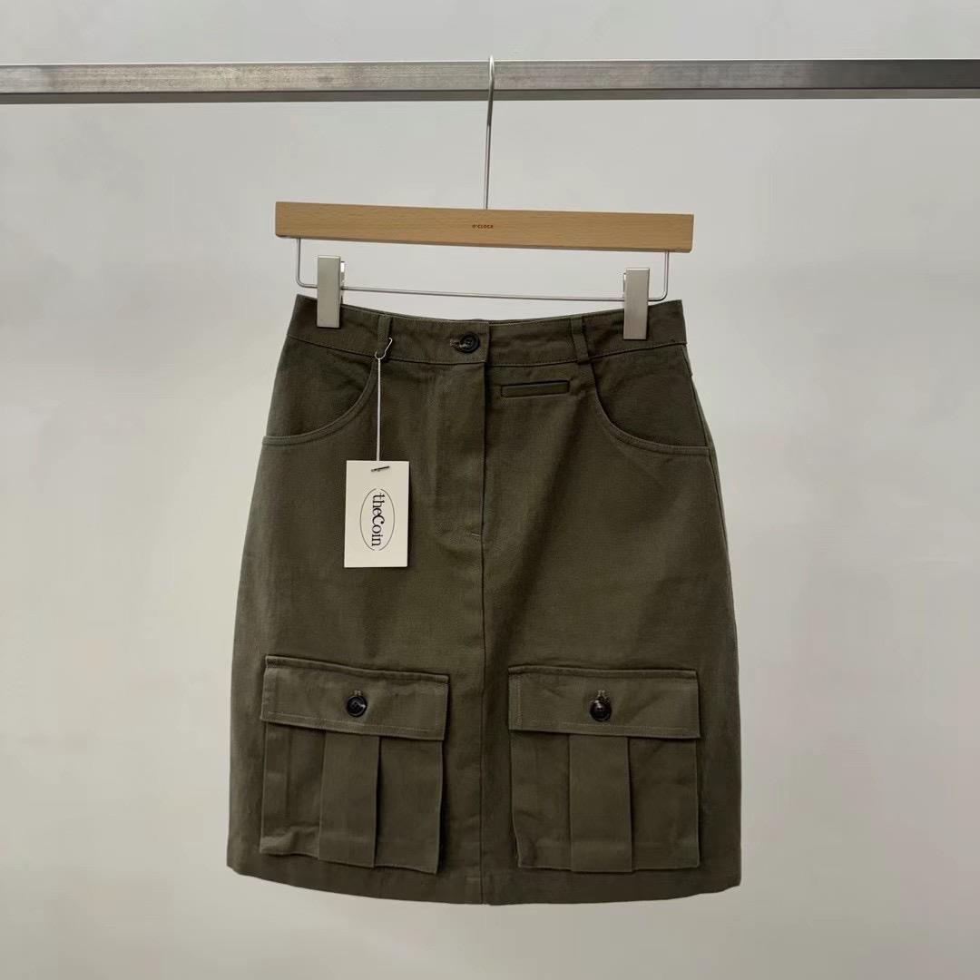COIN韓國直郵東大門代購女裝新品真品人氣休閑推薦職業短裙COIN短裙