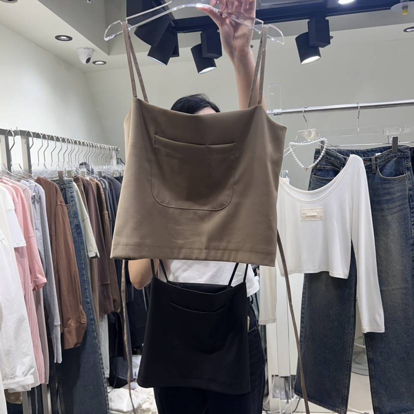OWNS韓國直郵女裝新品24秋冬時尚人氣職業休閑真品吊帶背心OWNS吊帶/背心