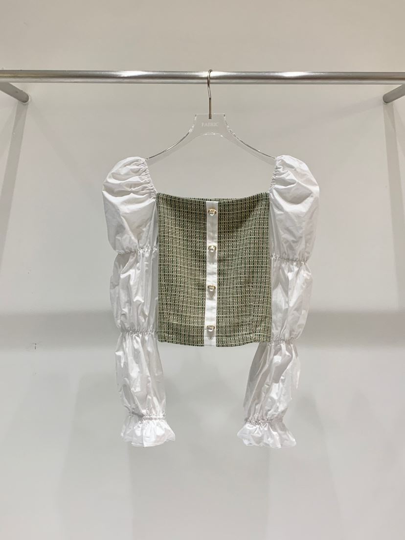 FABRIC直郵韓國代購女裝新品真品熱賣職業推薦時尚襯衫蕾絲衫FABRIC襯衫/蕾絲衫