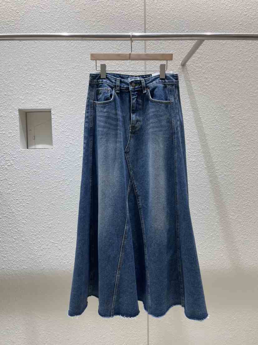 PLAYBUTTON直郵韓國代購女裝新品24秋冬推薦熱賣休閑長裙PLAYBUTTON長裙