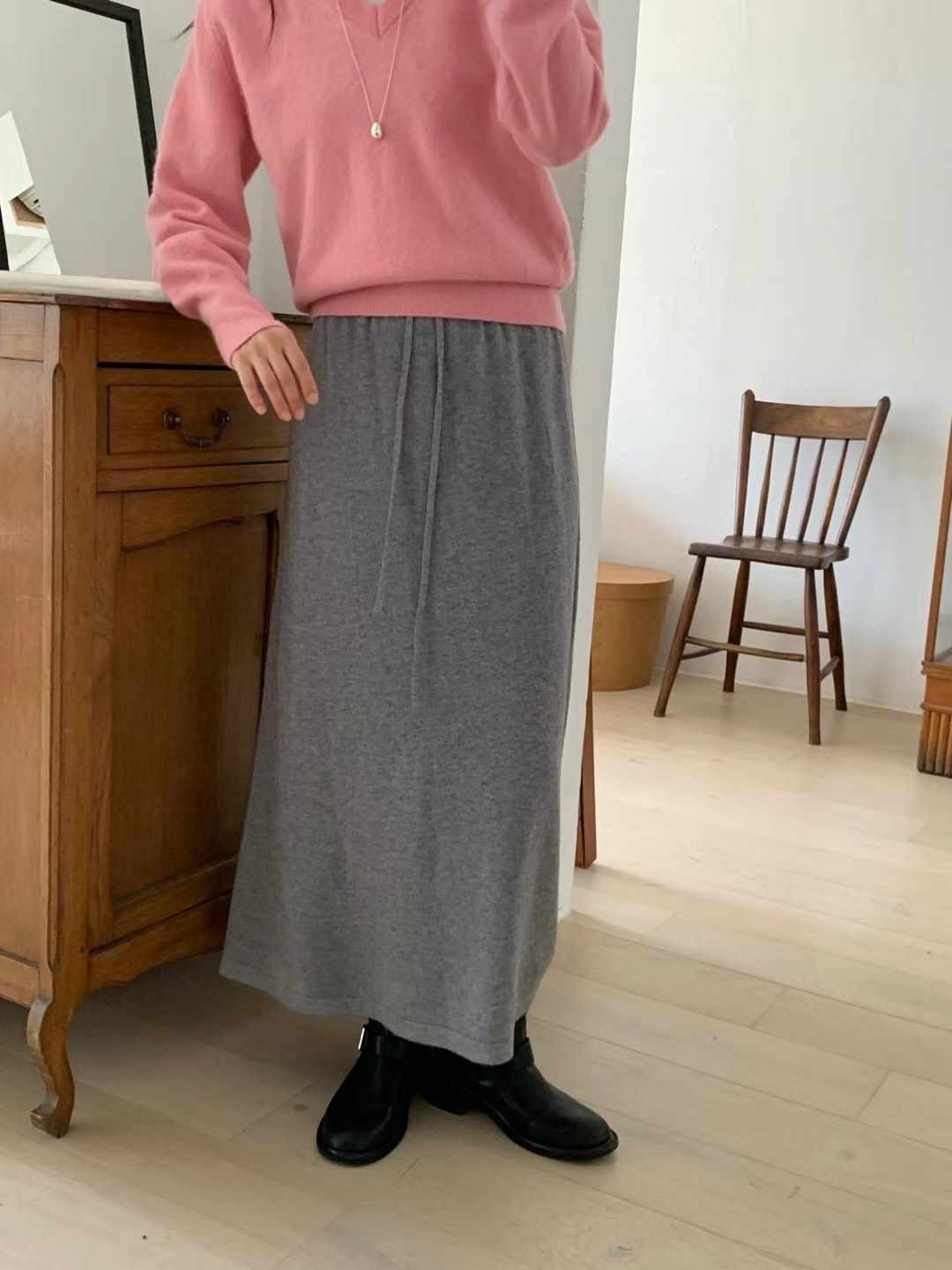 FLAMINGO韓國直郵東大門實拍女裝新款人氣休閑熱賣時尚長裙FLAMINGO長裙