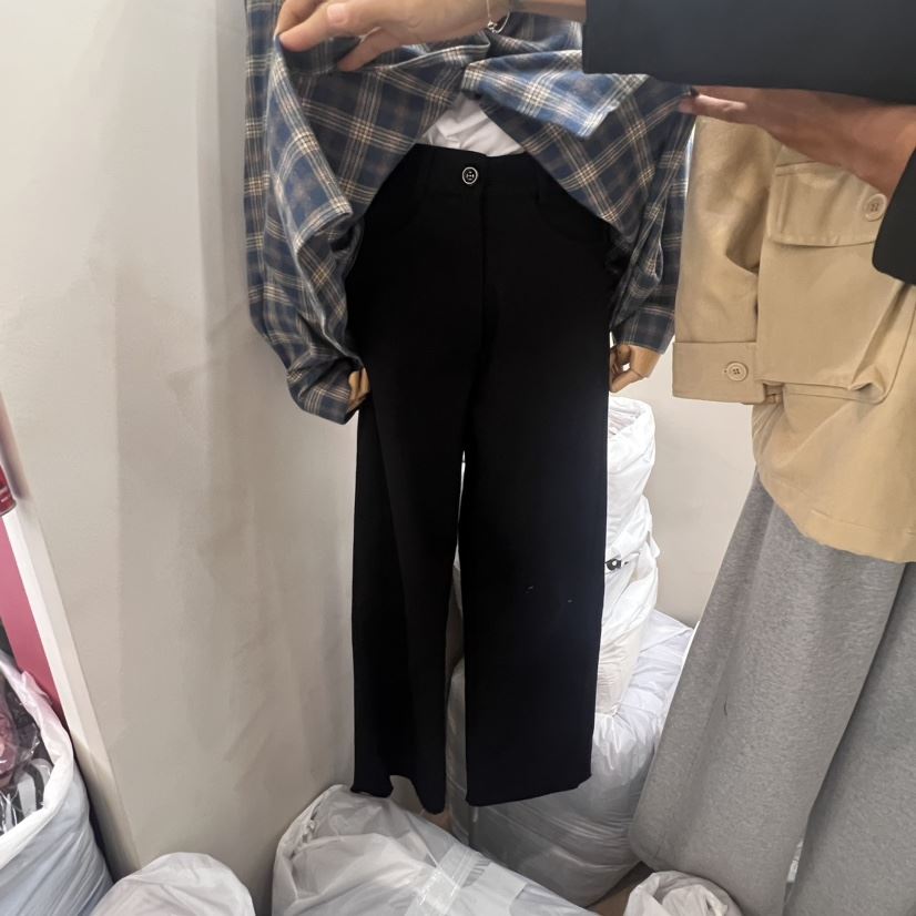 Waller韓國直郵東大門實拍女裝新品職業推薦人氣休閑休閑褲NOTHING休閑褲