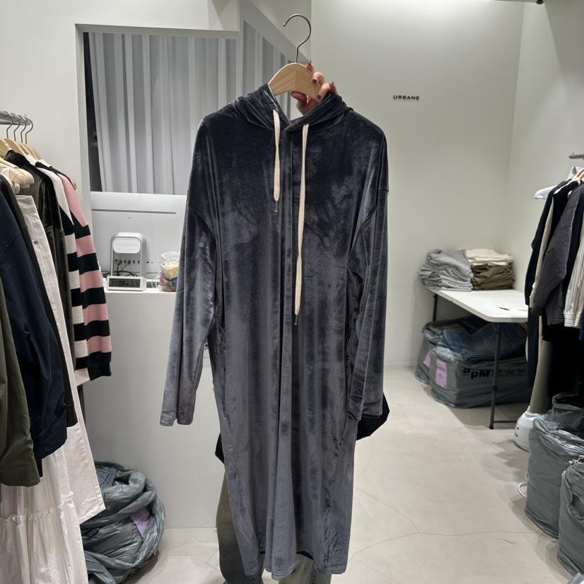 URBANE-P直郵韓國代購女裝新款人氣時尚熱賣24秋冬連衣裙天鵝絨URBANE-P連衣裙