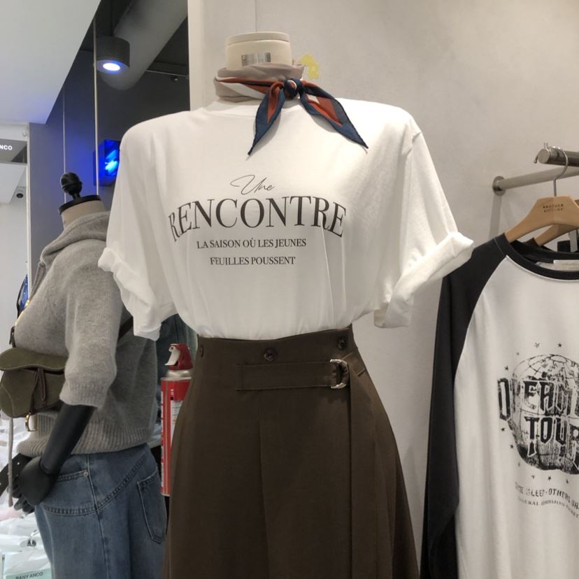 ANOTHER VICTORY直郵韓國代購女裝新品休閑真品熱賣時尚T恤PRIVIET恤