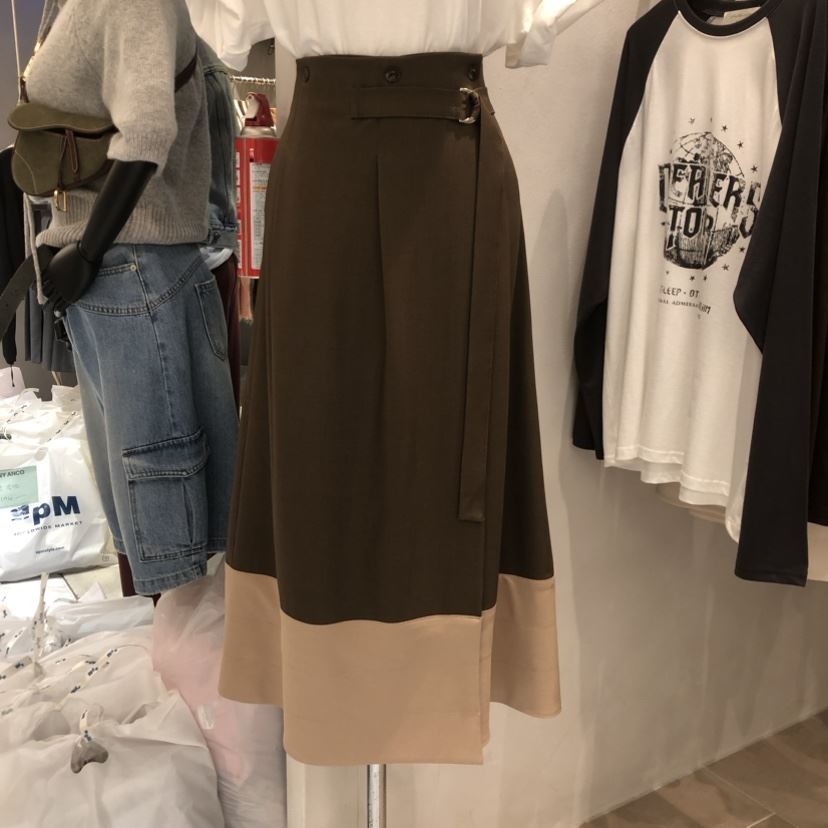 ANOTHER VICTORY直郵韓國代購女裝新品時尚職業24秋冬長裙PRIVIE長裙
