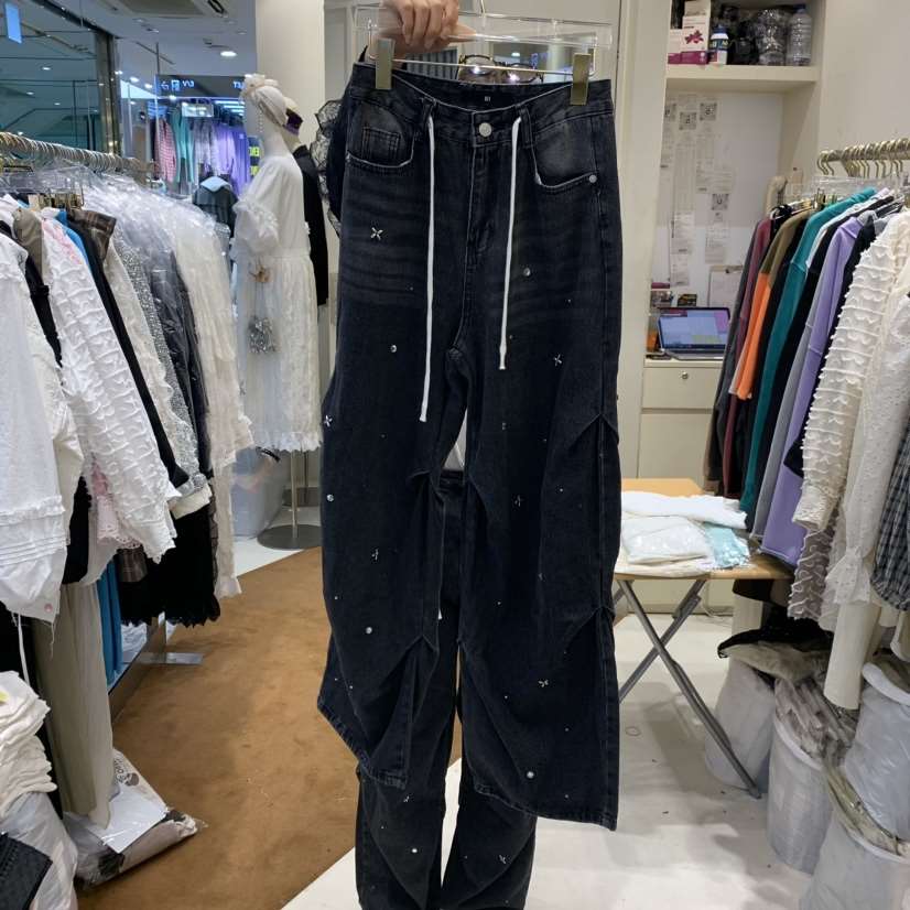 81 MARKET韓國直郵東大門實拍女裝新品時尚24秋冬牛仔褲81 MARKET-L牛仔褲
