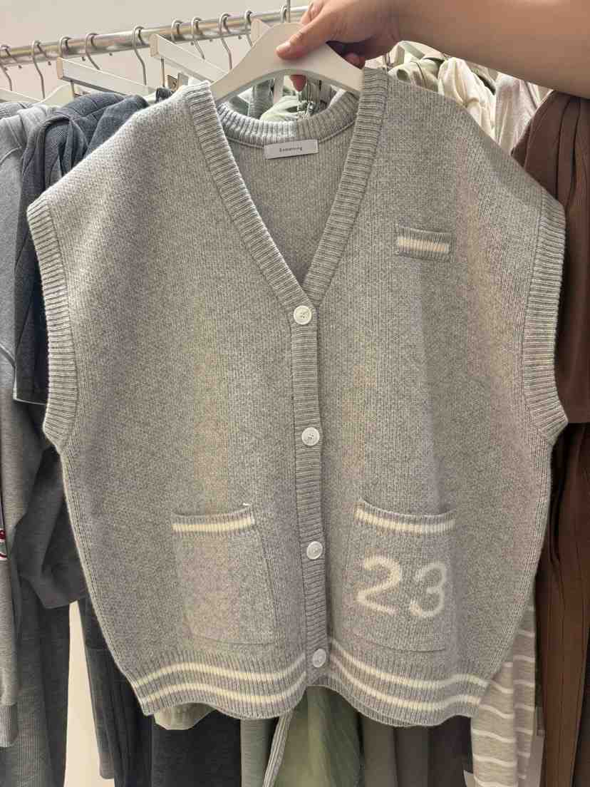 Something/FANCY韓國直郵東大門代購女裝新品24秋冬馬甲Something/FANCY馬甲