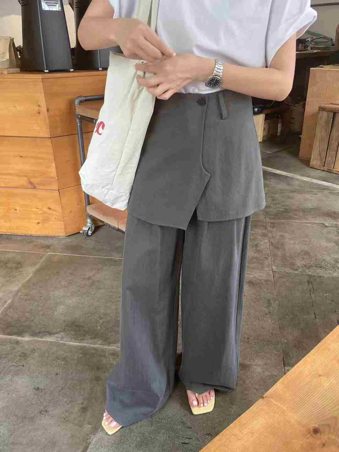 SSONG直郵韓國代購女裝新款熱賣時尚職業24秋冬真品休閑裙褲SSONG裙褲