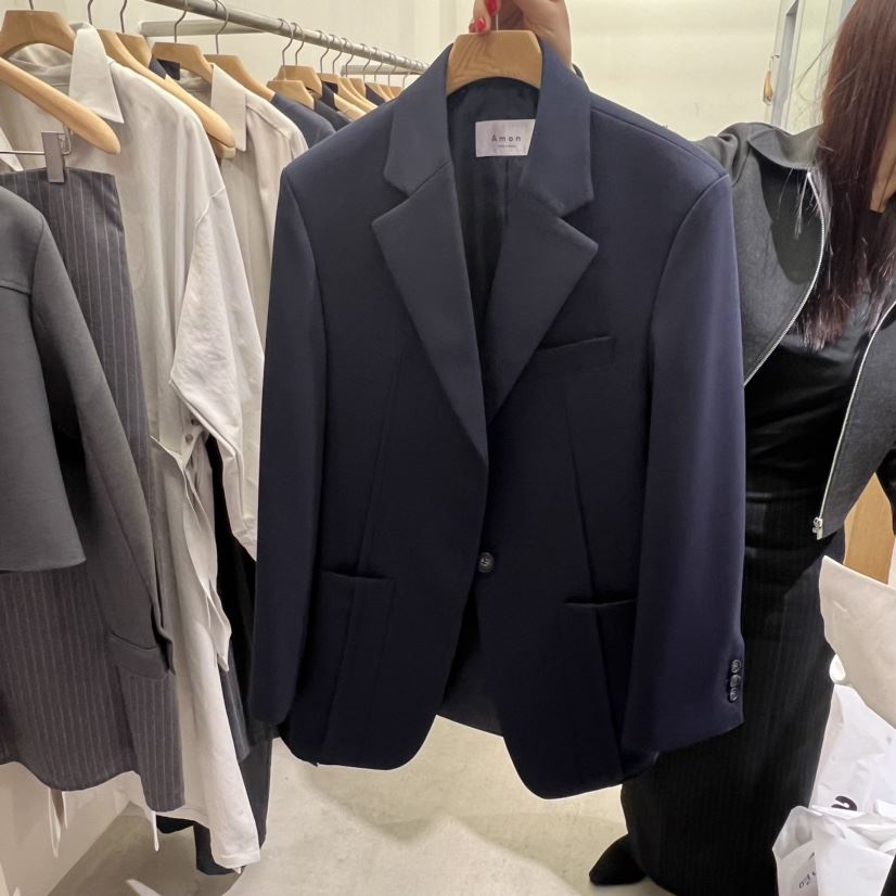 AMON韓國直郵東大門實拍女裝新品熱賣真品人氣職業休閑夾克AMON夾克