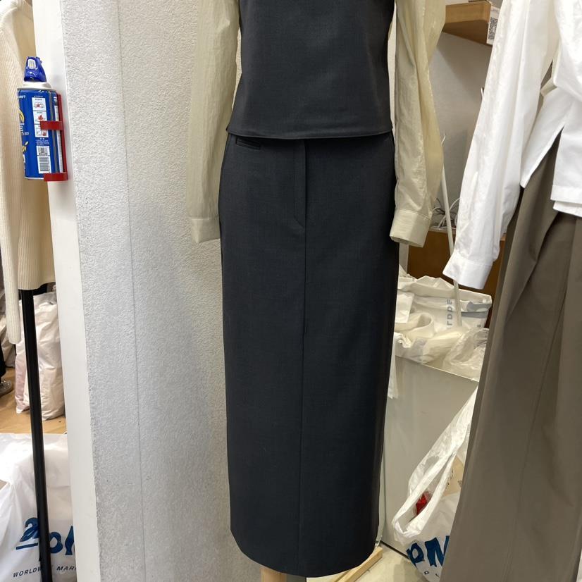 FLOOR韓國直郵東大門實拍女裝新品24秋冬休閑推薦職業長裙DRESS ROOM長裙