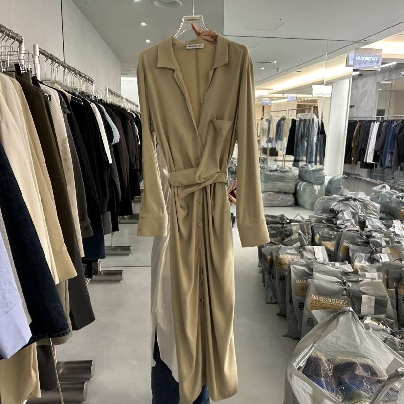 MAISONSTAFF/LE SMOKING直郵韓國代購女裝新款24秋冬連衣裙MAISONSTAFF連衣裙