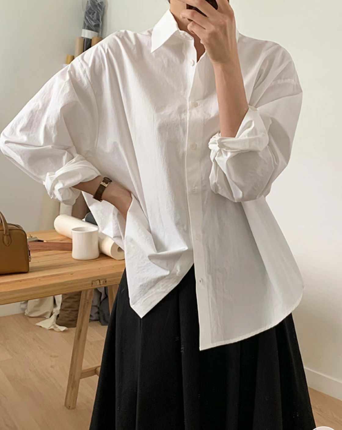 VERY GOOD韓國直郵東大門實拍女裝新品熱賣24秋冬襯衫蕾絲衫VERY GOOD襯衫/蕾絲衫