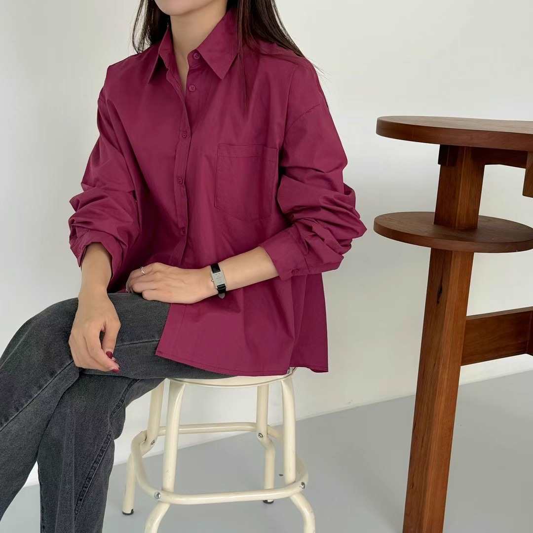 VERY GOOD韓國直郵女裝新品推薦休閑24秋冬時尚襯衫蕾絲衫VERY GOOD襯衫/蕾絲衫