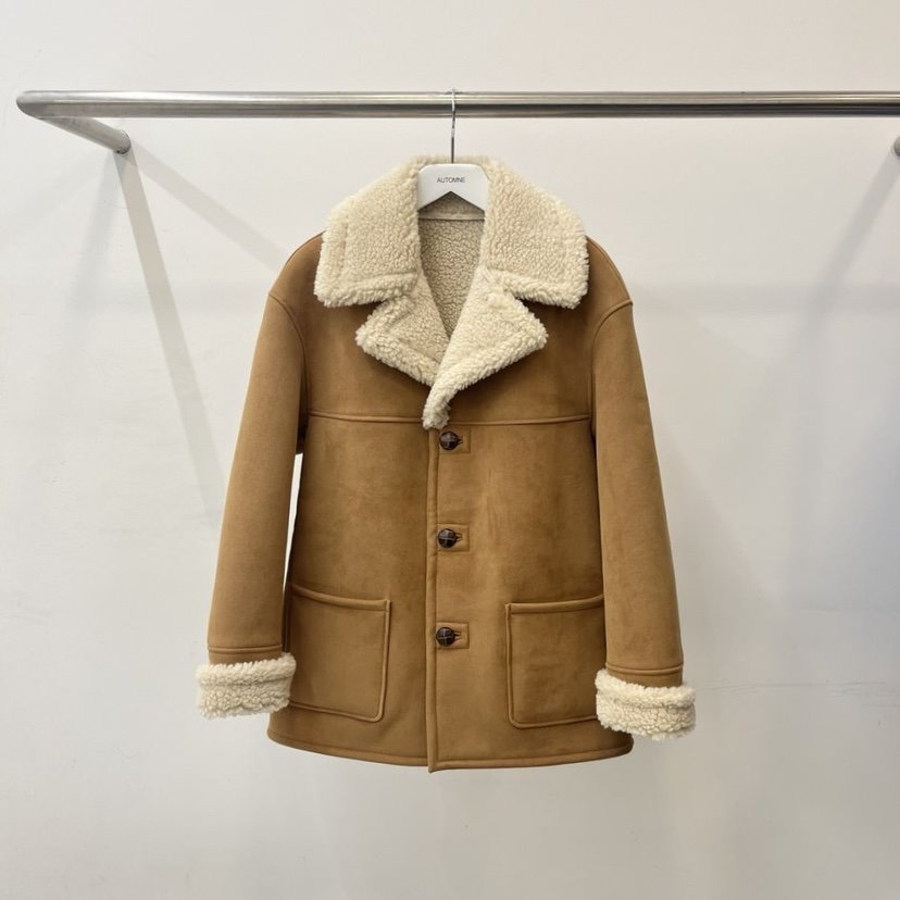 AUTOMNE/HEHR韓國直郵東大門代購女裝新款真品夾克絨面革羊毛AMY GRACE夾克