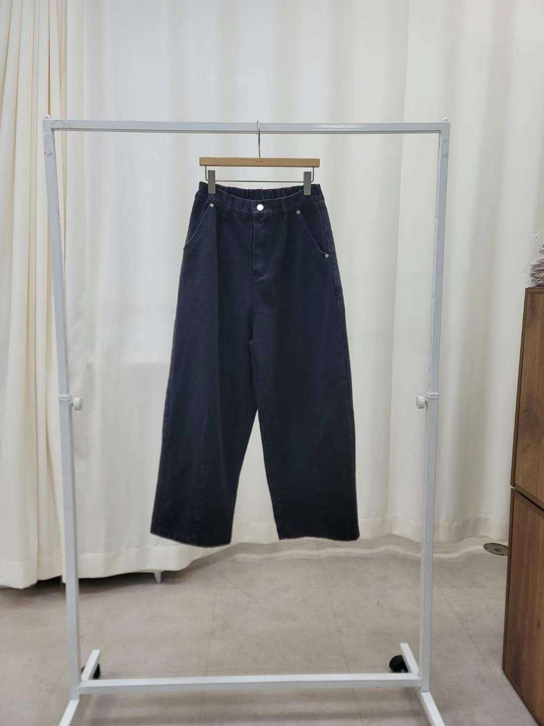 BARISTAR韓國直郵東大門實拍女裝新品職業熱賣24秋冬牛仔褲MAY SEVEN牛仔褲