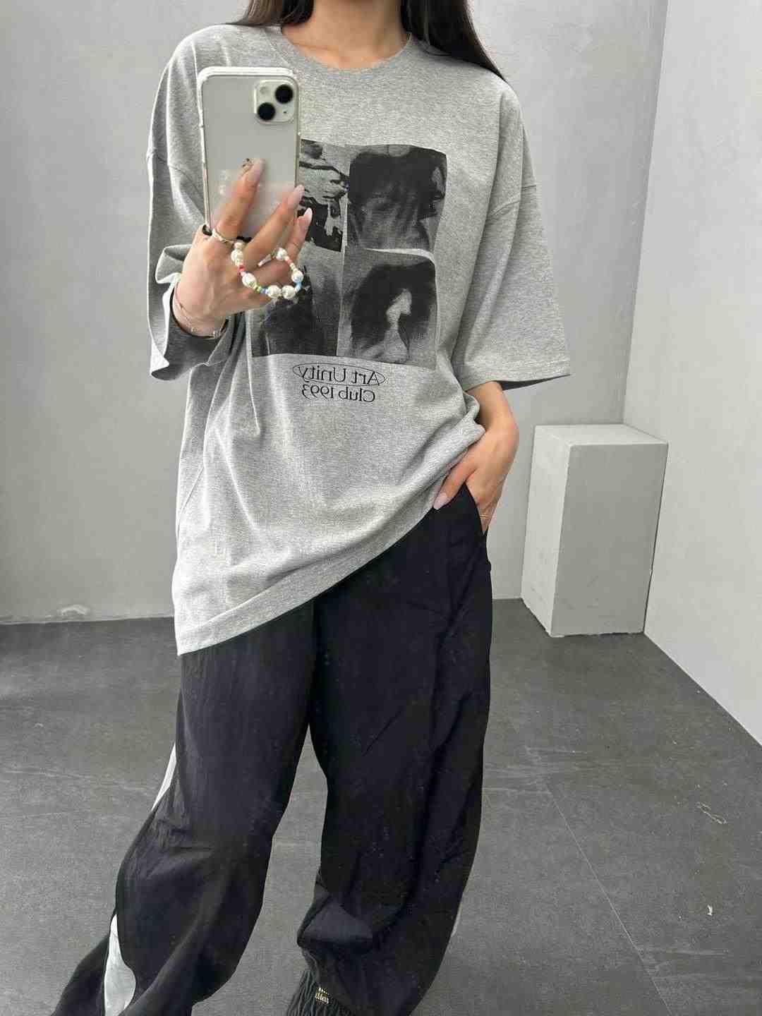 UNA-T直郵韓國代購女裝新款24秋冬推薦真品時尚人氣休閑T恤UNA-TT恤