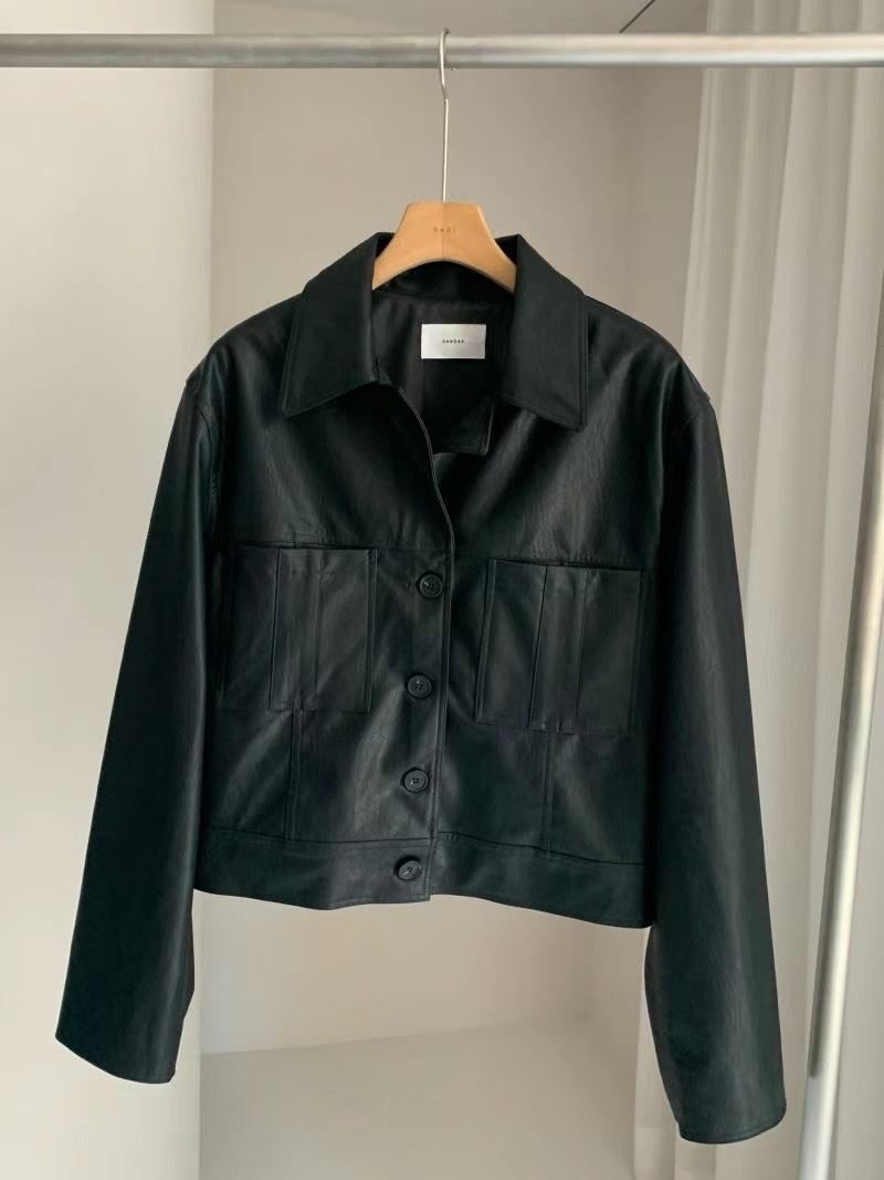BARISTAR韓國直郵東大門代購女裝新品真品24秋冬皮衣皮革MAY SEVEN皮衣
