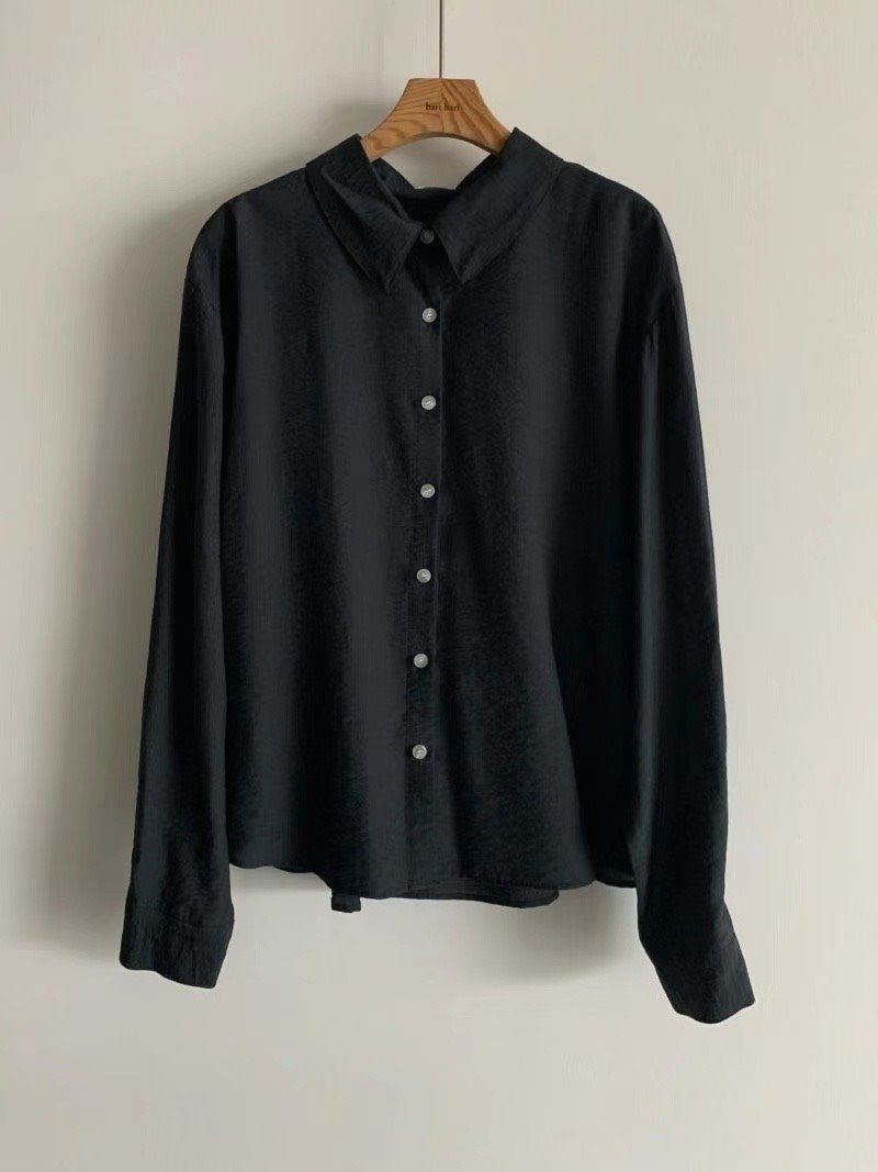 BARISTAR直郵韓國代購女裝新品時尚推薦24秋冬襯衫蕾絲衫MAY SEVEN襯衫/蕾絲衫